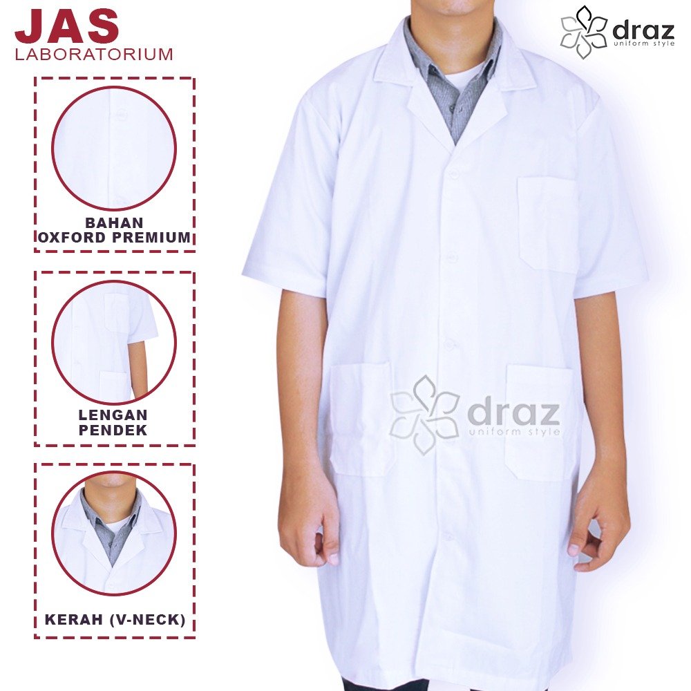 jas lab lengan pendek