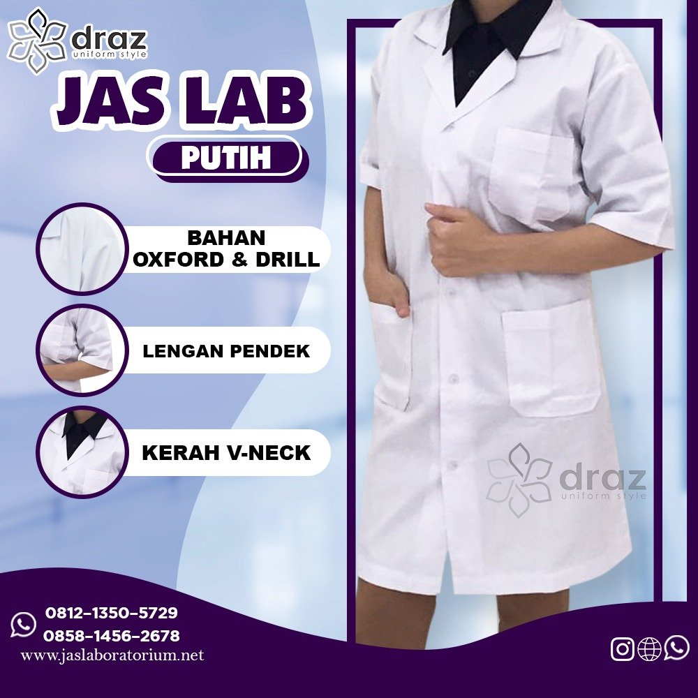 Jas Laboratorium Lengan Pendek Murah