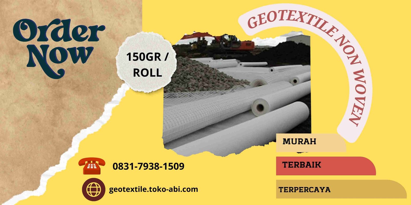 Supplier Non Woven Geotextile Sulawesi Tengah Palu