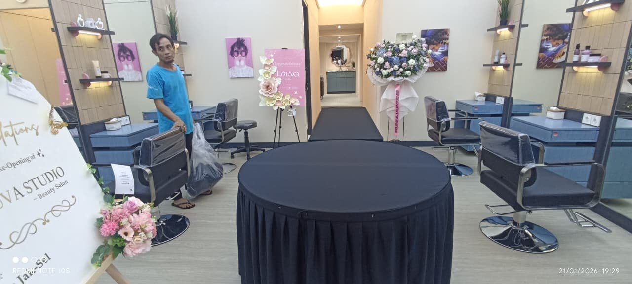 Sewa Meja Bulat D160 Pondok Indah Jakarta Selatan